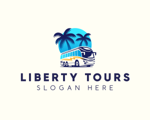 Tour Bus Transportation logo design