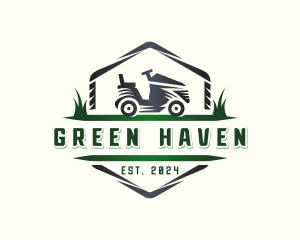 Landscape - Grass Mower Landscaping logo design