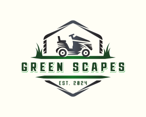 Landscape - Grass Mower Landscaping logo design