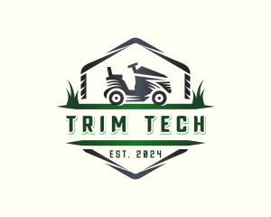 Trimmer - Grass Mower Landscaping logo design