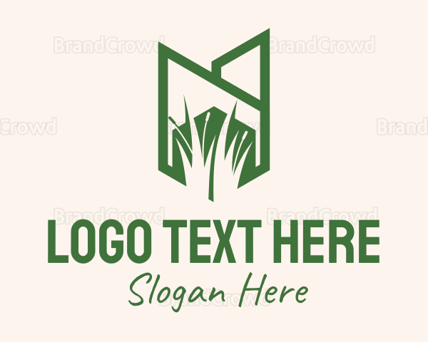 Green Wild Grass Logo