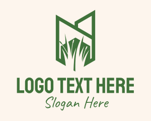 Green - Green Wild Grass logo design