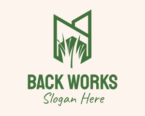 Green Wild Grass logo design