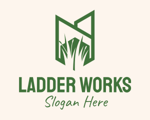 Green Wild Grass logo design