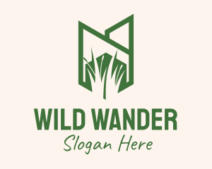 Green Wild Grass logo design