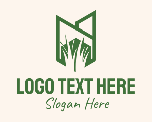 Green Wild Grass Logo