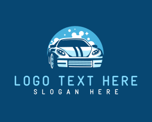 Auto - Sparkling Car Bubble Detailing logo design