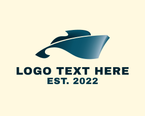 Boat - Yacht Sea Wave logo design