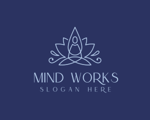 Spiritual Yoga Peace logo design