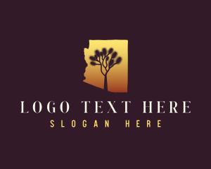 Map - Arizona Joshua Tree logo design