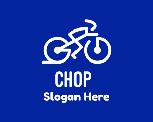 Simple Cyclist Athlete Logo