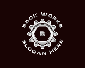 Industrial Steel Cogwheel logo design