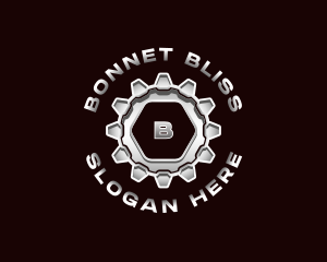 Industrial Steel Cogwheel Motor logo design