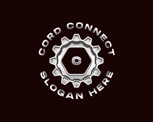 Industrial Steel Cogwheel logo design