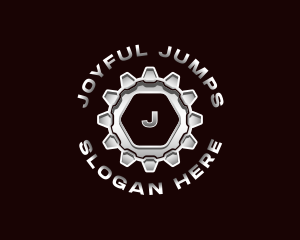 Industrial Steel Cogwheel logo design