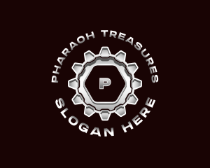 Industrial Steel Cogwheel logo design