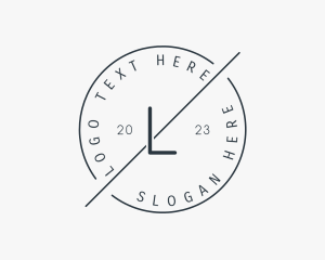 Clock - Minimalist Consulting Business logo design