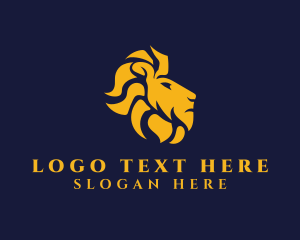 Wild - Regal Wild Lion logo design