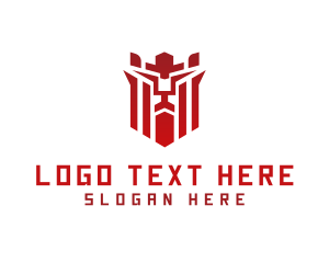 Red - Lion Gaming Shield logo design