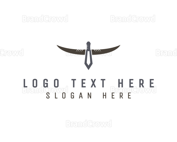 Dagger Viking Horns Logo