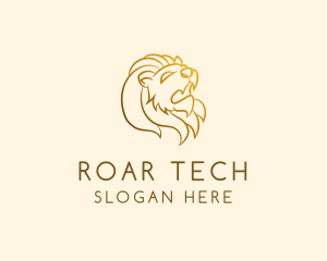 Gold Lion Roar logo design