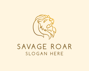 Gold Lion Roar logo design