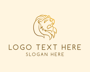 Financial - Gold Lion Roar logo design