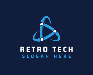 Cyberspace Tech Startup logo design