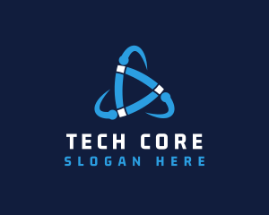 Cyberspace Tech Startup logo design