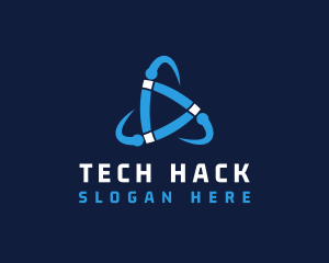 Cyberspace Tech Startup logo design