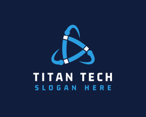 Cyberspace Tech Startup logo design