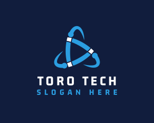 Cyberspace Tech Startup logo design