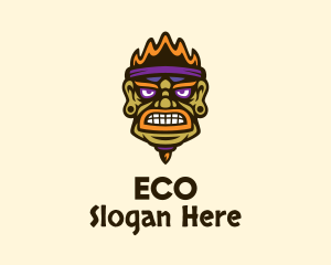 Ethnic Warrior Face Logo