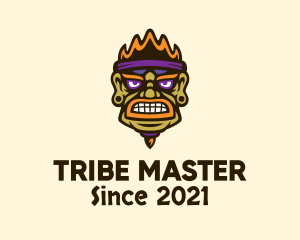 Ethnic Warrior Face logo design