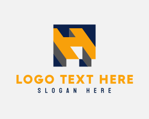 Modern Construction Company Letter H logo design