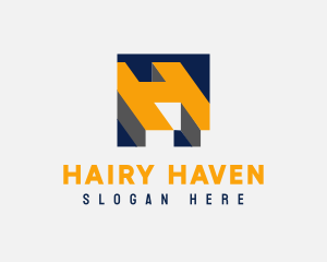 Modern Construction Company Letter H logo design