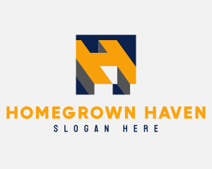 Modern Construction Company Letter H logo design