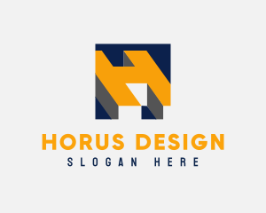 Modern Construction Company Letter H logo design