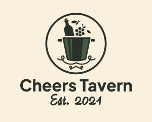 Bar - Winery Bucket Bar logo design