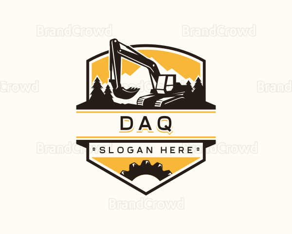 Digger Excavation Machinery Logo