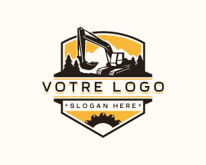 Digger Excavation Machinery Logo