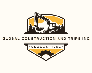 Demolition - Digger Excavation Machinery logo design