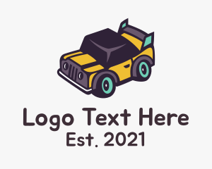 Auto Detailer - Toy Jeep Car logo design