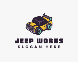 Toy Jeep Car logo design