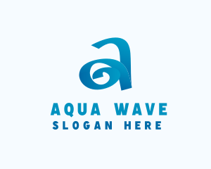 Startup Letter A Resort Swirl logo design