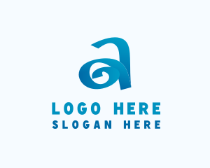 Esthetician - Startup Letter A Resort Swirl logo design