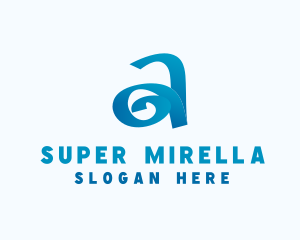 Multimedia - Startup Letter A Resort Swirl logo design