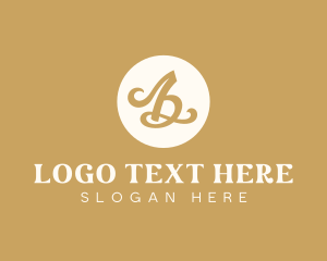 Fashion Design - Elegant Calligraphy Letter B logo design