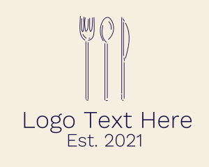 Restaurant - Restaurant Utensils Cutlery logo design