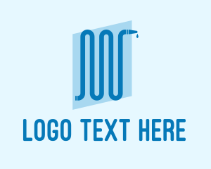 Tool - Blue Wavy Hose logo design